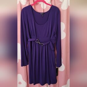 Daisy Fuentes Vibrant Purple Dress, NWT, XL